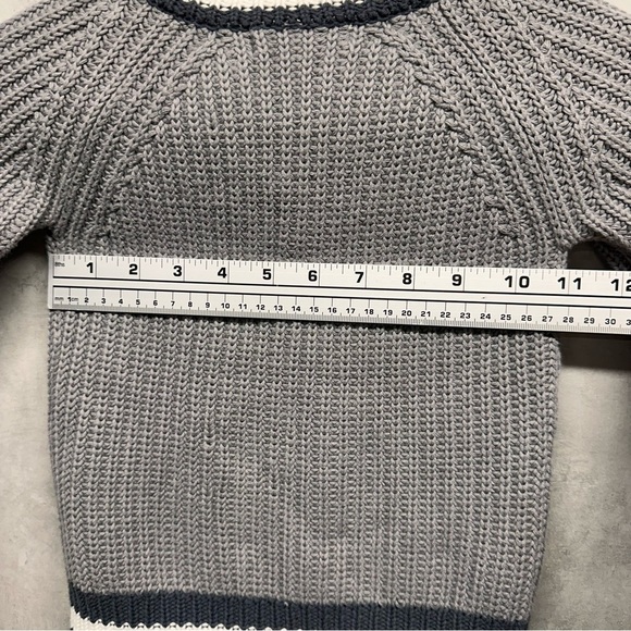 Monica & Andy Boys 2T Button Up Cardigan Sweater Gray Organic Cotton Collegiate - Picture 7 of 9
